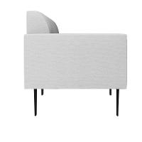 Sofá Namoradeira Pés Villach Marisa Linho Cinza A05 D03 - D'rossi