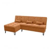 Sofá Cama Com Chaise 3 Lugares 2,00 Mts Nice Matrix Mostarda - 1