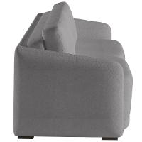 Sofá Cama Para Sala De Estar 3 Lugares 236cm Montserrat K01 Bouclê Cinza - Lyam Decor - 2