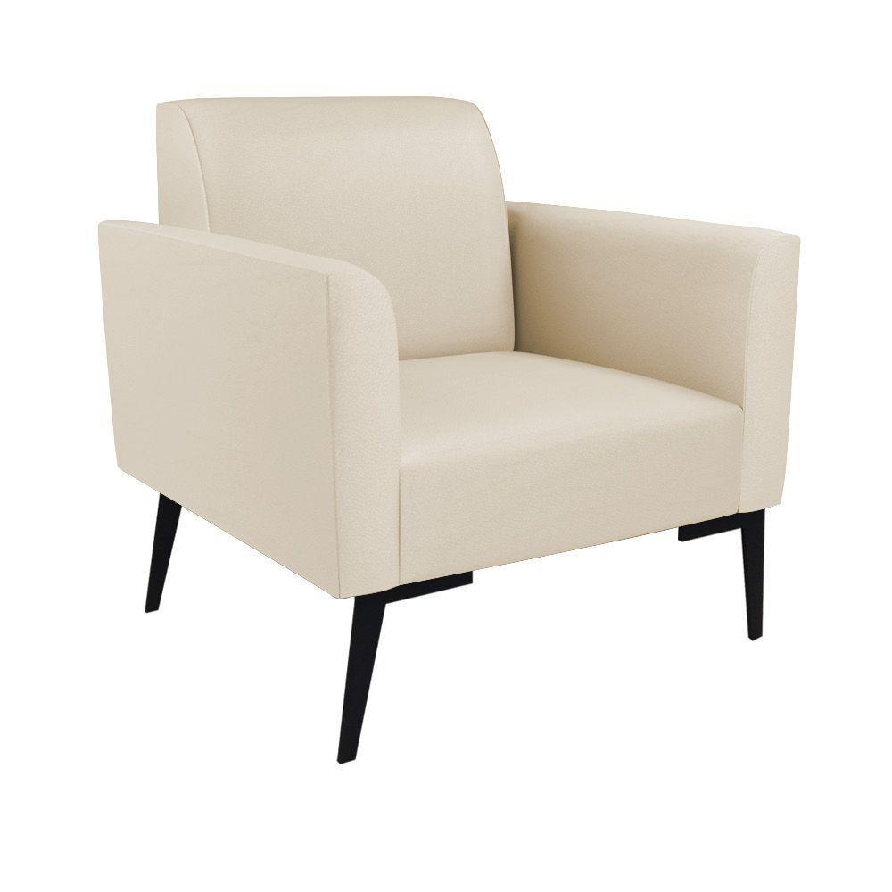 Sofá Namoradeira Com Poltrona Pés Villach Marisa Corino Bege D03 - D'rossi - 5