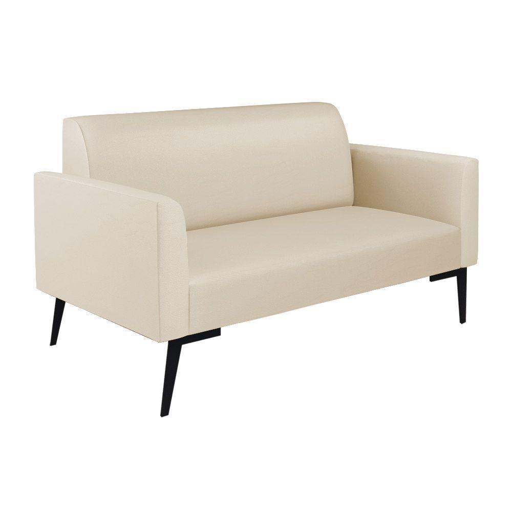 Sofá Namoradeira Com Poltrona Pés Villach Marisa Corino Bege D03 - D'rossi - 6