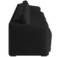 Sofá Cama Para Sala De Estar 4 Lugares 356cm Montserrat K01 Veludo Preto - Lyam Decor - 2