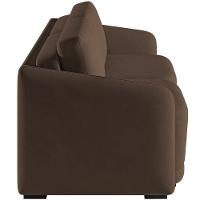 Sofá Cama Para Sala De Estar 2 Lugares 216cm Montserrat K01 Veludo Marrom - Lyam Decor - 2