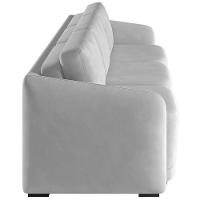 Sofá Cama Para Sala De Estar 3 Lugares 306cm Montserrat K01 Veludo Cinza - Lyam Decor - 2