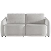 Sofá Cama Para Sala De Estar 3 Lugares 236cm Montserrat K01 Bouclê Creme - Lyam Decor - 6