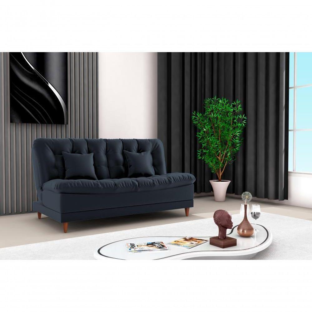 Sofá Cama 3 Lugares 1,85 Mts Duda Matrix Preto - 4