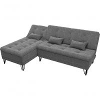 Sofá Cama Com Chaise 3 Lugares 2,00 Mts Nice Matrix Chumbo - 3