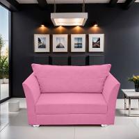 Namoradeira Lisboa 2 Lugares Salão Suede Rose - 3