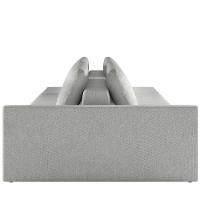 Sofá Ilha Modular Para Sala 252cm Com Puff Dublin K01 Linho Cinza - Lyam Decor - 2