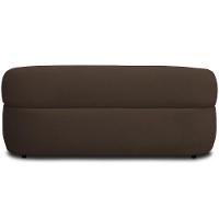 Sofá 3 Lugares Orgânico Sala De Estar Living 170cm Carmen F04 Veludo Marrom - Lyam Decor