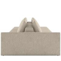 Sofá Ilha Modular Para Sala 252cm Com Puff Dublin K01 Linho Bege - Lyam Decor