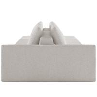 Sofá Ilha Modular Para Sala 252cm Com Puff Dublin K01 Bouclê Creme - Lyam Decor