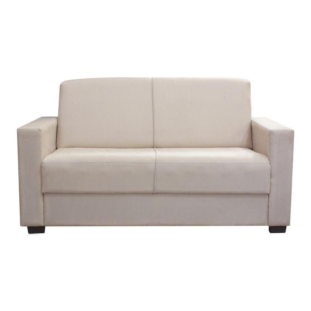 Sofá 3 Lugares Concfortável 1,60m Livia Bellamado Cor:bege - 1