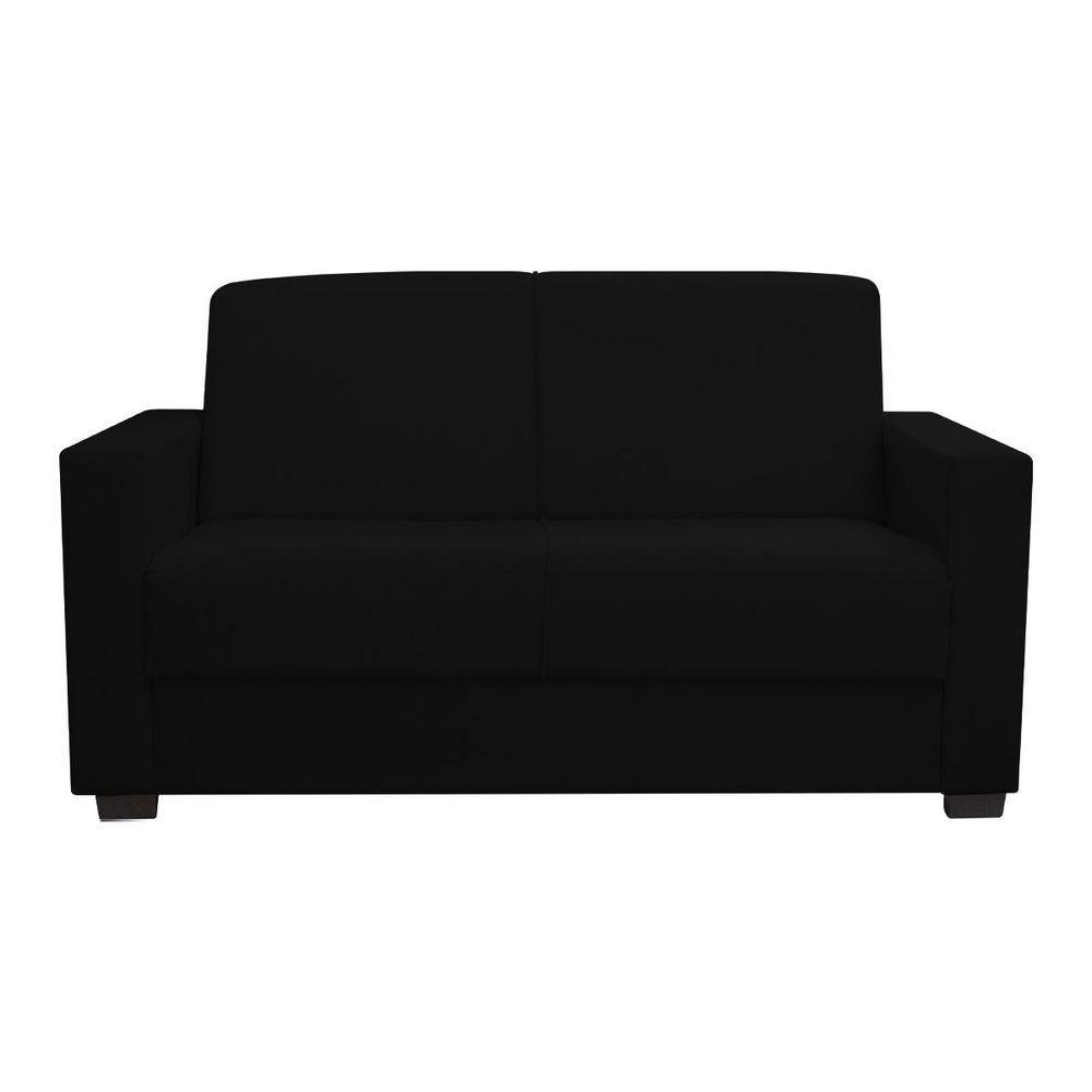 Sofá 3 Lugares Concfortável 1,60m Livia Bellamado Cor:preto - 1