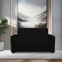 Sofá 3 Lugares Concfortável 1,60m Livia Bellamado Cor:preto - 2