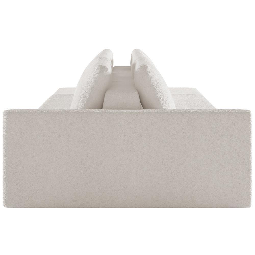 Sofá Ilha Modular Para Sala 342cm Com Puff Dublin K01 Bouclê Creme - Lyam Decor - 4
