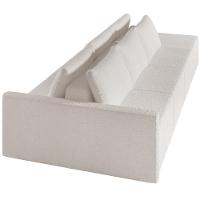 Sofá Ilha Modular Para Sala 342cm Com Puff Dublin K01 Bouclê Creme - Lyam Decor - 2