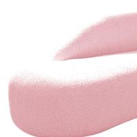 Divã Recamier Curvo Luna 160cm Lado Esquerdo Suede Cor Rosa Bebê - 8