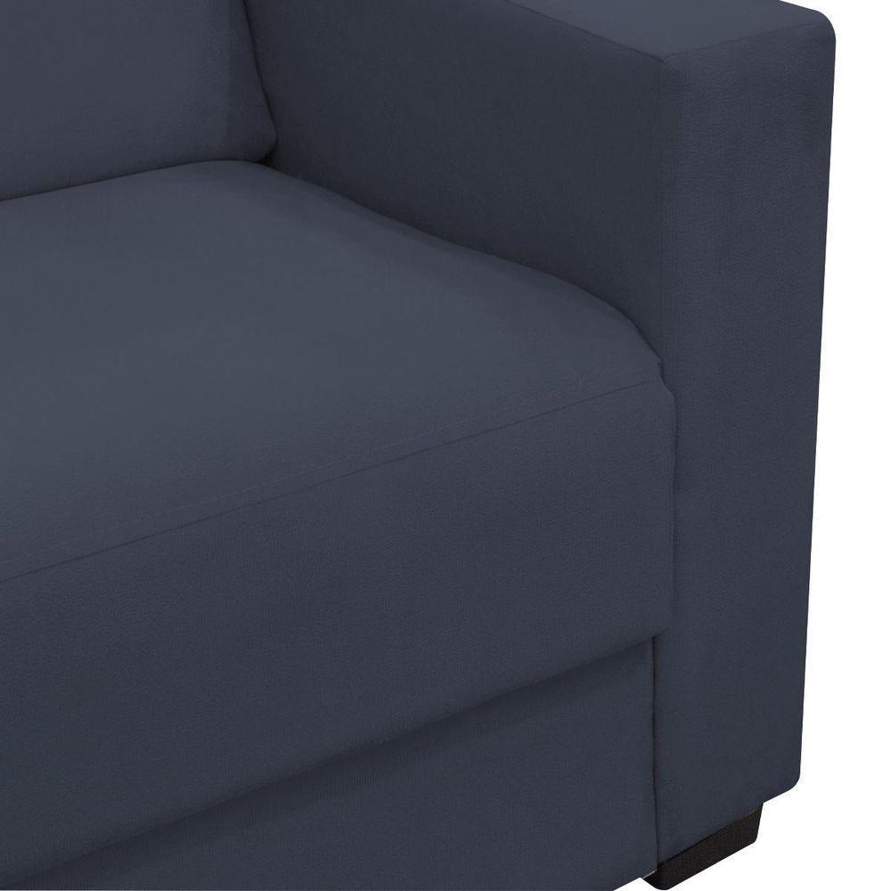 Sofá 3 Lugares Concfortável 1,60m Livia Bellamado Cor:azul Marinho - 3