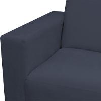 Sofá 3 Lugares Concfortável 1,60m Livia Bellamado Cor:azul Marinho