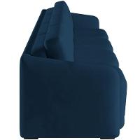 Sofá Cama Para Sala De Estar 4 Lugares 356cm Montserrat K01 Veludo Azul Marinho - Lyam Decor - 2