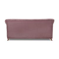 Sofá 2 Lugares Pé De Madeira Julieta 180 Cm Veludo S04 - D'rossi Cor Lilás