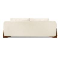 Sofá 3 Lugares Base De Madeira Clarissa 220 Cm Linho Natural S04 - D'rossi - 2