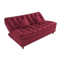 Sofá Cama 3 Lugares 1,85 Mts Duda Matrix Vinho - 3