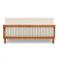 Sofá 2 Lugares Base De Madeira Mariana 160 Cm Linho Natural S04 - D'rossi - 3