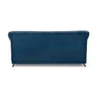 Sofá 2 Lugares Pé De Madeira Julieta 160 Cm Veludo S04 - D'rossi Cor Azul Marinho - 2