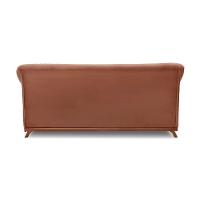 Sofá 2 Lugares Pé De Madeira Julieta 160 Cm Veludo S04 - D'rossi Cor Cobre - 2