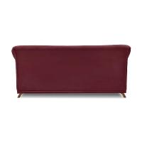 Sofá 2 Lugares Pé De Madeira Julieta 160 Cm Veludo S04 - D'rossi Cor Vinho - 2