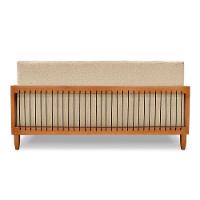 Sofá 2 Lugares Base De Madeira Mariana 160 Cm Linho Dourado S04 - D'rossi - 3