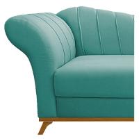 Diva Recamier Vanessa 160cm Lado Direito Suede Cor Azul Tiffany - 3