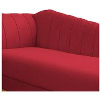 Diva Recamier Vanessa 160cm Lado Direito Suede Vermelho - 2