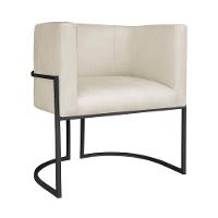 Kit Divã Luna 140cm Lado Esquerdo E 02 Poltronas Base De Ferro Preto Linho Bege - 2