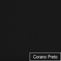 Recamier Heitor 185cm Com Almofada Lado Esquerdo Sintético Cor Preto-bege - 3
