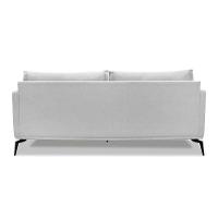 Sofá 2 Lugares Pé De Ferro Preto Rafaela 180 Cm Linho S04 - D'rossi Cor Grigio - 7