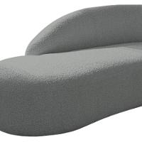 Kit Divã Luna 140cm Lado Esquerdo E 02 Poltronas Base De Ferro Preto Suede Cinza - 6