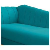 Diva Recamier Vanessa 160cm Lado Direito Suede Cor Azul Turquesa - 2