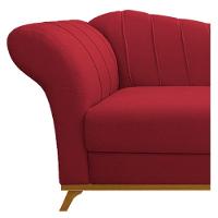Diva Recamier Vanessa 160cm Lado Direito Suede Cor Vermelho - 3