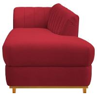 Diva Recamier Vanessa 160cm Lado Direito Suede Cor Vermelho