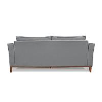 Sofá 2 Lugares Base De Madeira Grace 190 Cm Linho S04 - D'rossi Cor Cinza
