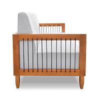 Sofá 2 Lugares Base De Madeira Mariana 160 Cm Linho S04 - D'rossi Cor Grigio