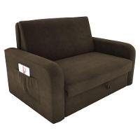 Sofá Cama Com Baú 2 Lugares Raheny Suede Cappuccino - 2