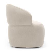 Sofá Orgânico 02 Lugares Living Glee 140cm Veludo Bege - Desk Design - 5