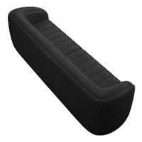 Sofá 04 Lugares Para Sala De Estar 292cm Lazio M03 Corano Preto - Lyam Decor