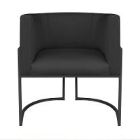 Kit Divã Luna 160cm Lado Direito E 02 Poltronas Base De Ferro Preto Suede Cor Preto