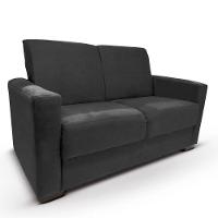 Sofá 2 Lugares Sala De Estar Recepção Suede Cecilia Preto - 7