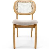 Kit 4 Cadeiras Para Sala De Jantar Estofada E Tela Mariah L02 Bouclê Creme - 3